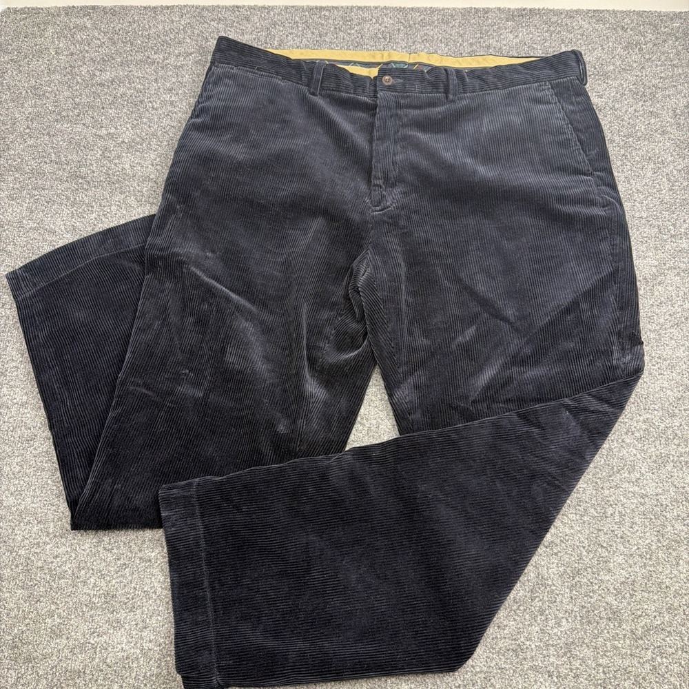 POLO RALPH LAUREN Men's Preston Pant Corduroy Cords 42 x32 Vintage Dark Navy